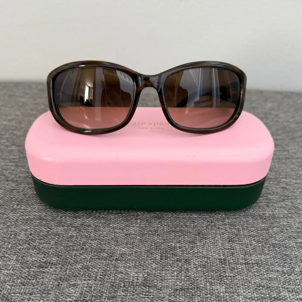 Kate Spade Brown Diana/S Rectangle Sunglasses and Case FA6 Y6 54.17 120 1-3